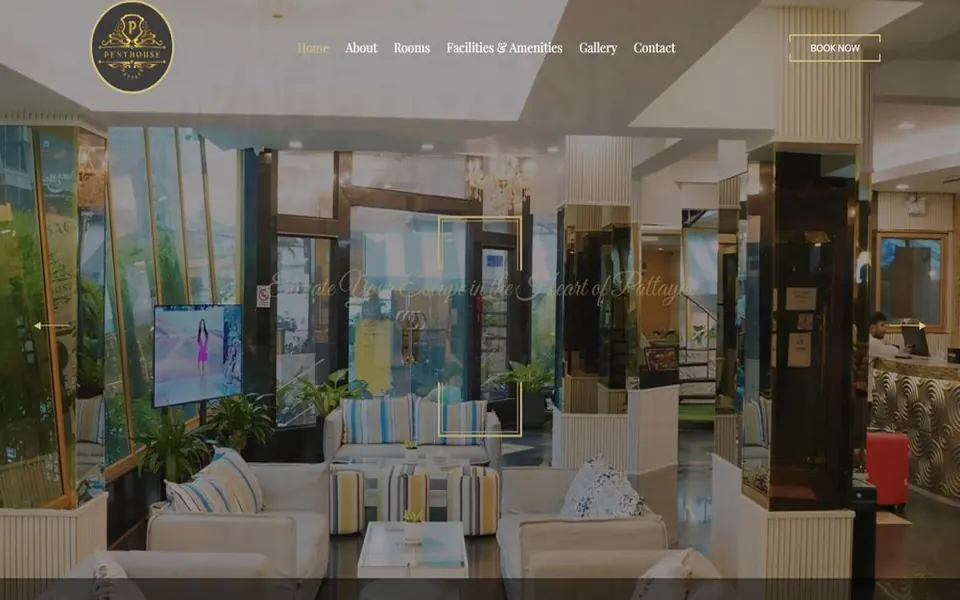Screenshot of the Penthouse Pattaya website